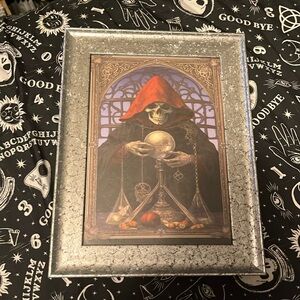 Grim Reaper Witch Death Halloween Creepy Spooky 5x7 Framed Picture Horror